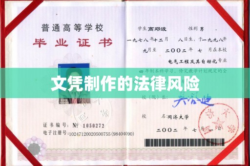 新疆文凭制作的法律风险