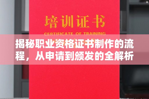 新疆揭秘职业资格证书制作的流程，从申请到颁发的全解析