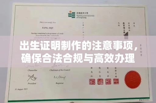 新疆出生证明制作的注意事项，确保合法合规与高效办理