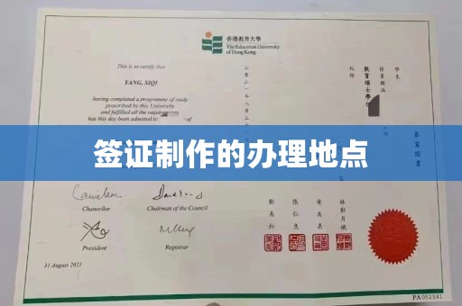 新疆签证制作的办理地点