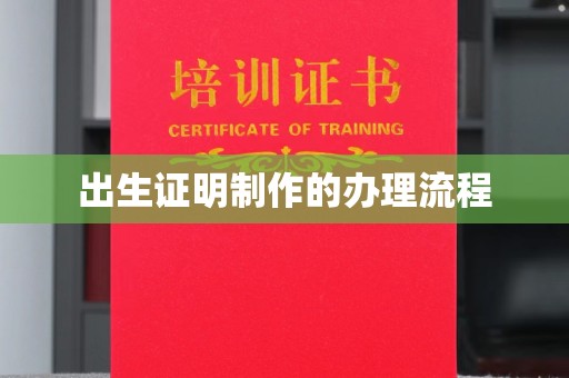 新疆出生证明制作的办理流程